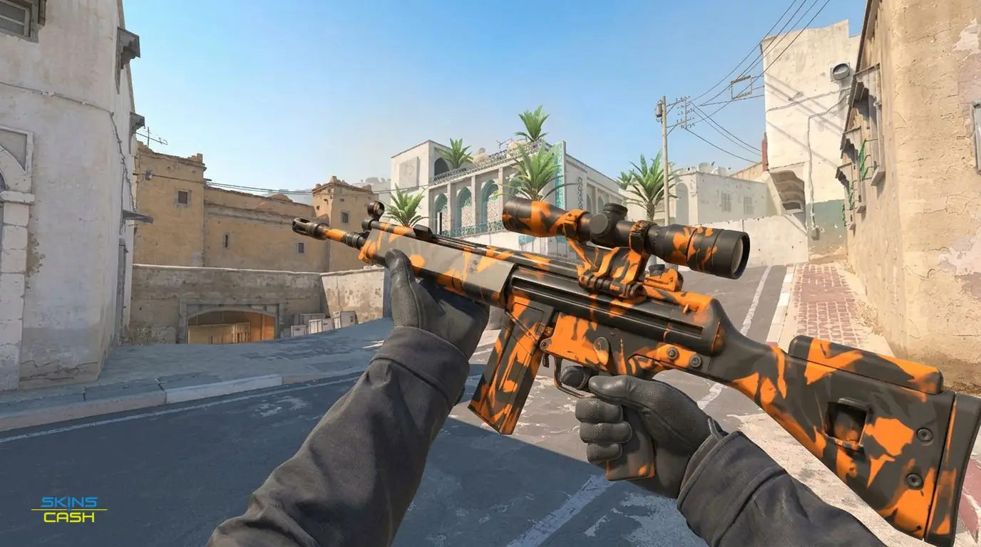 G3SG1 | Orange Crash — In-game inspect