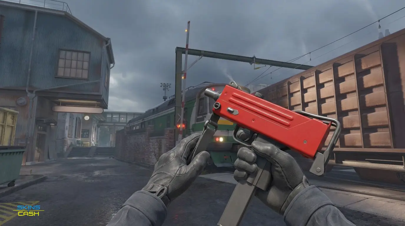 MAC-10 | Candy Apple — In-game inspect