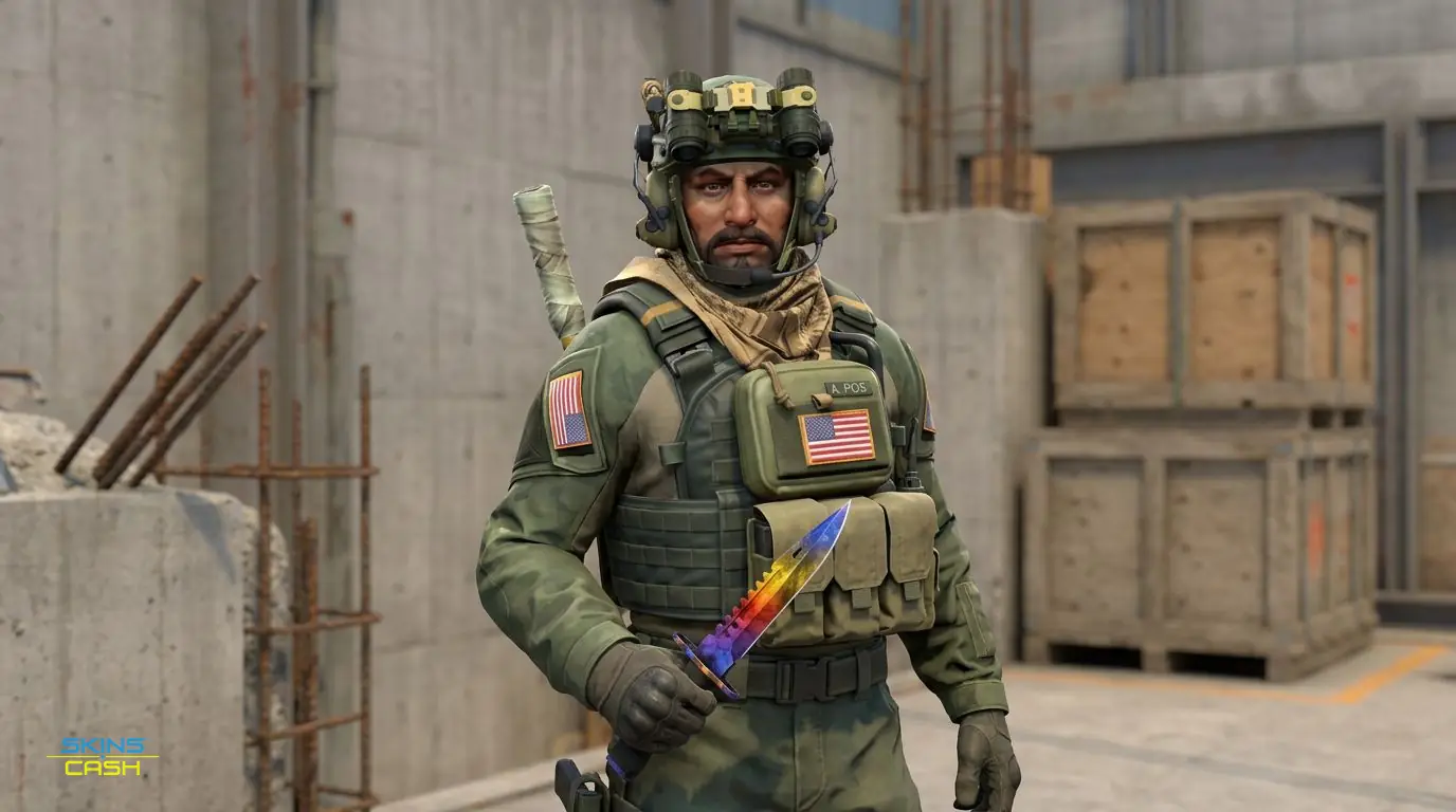 ★ Skeleton Knife | Marble Fade — In the field