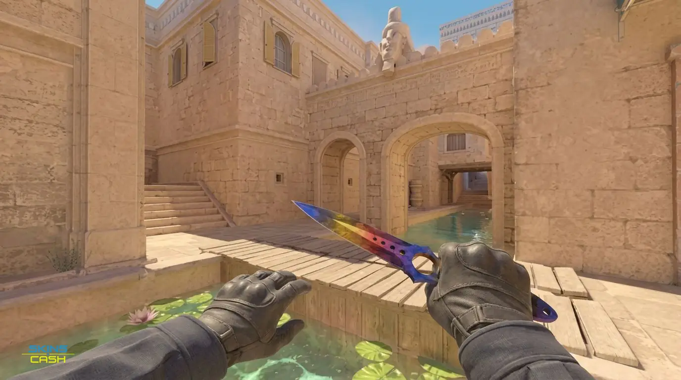 ★ Skeleton Knife | Marble Fade — In-game inspect