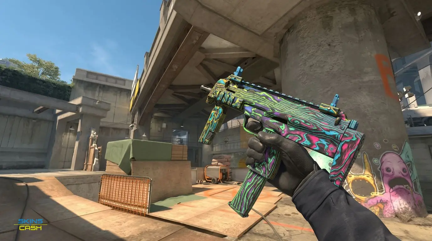 MP7 | Neon Ply — In-game inspect