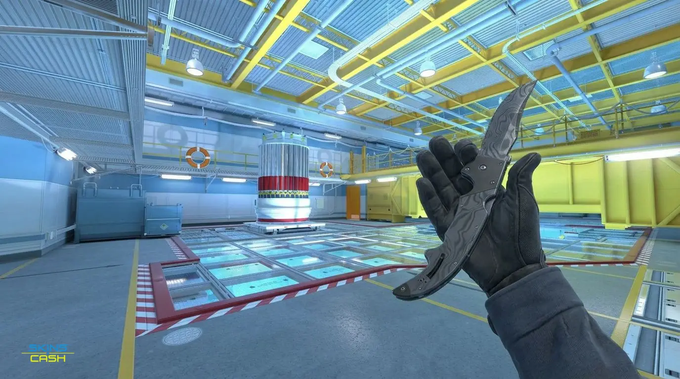 ★ Falchion Knife | Damascus Steel — In-game inspect
