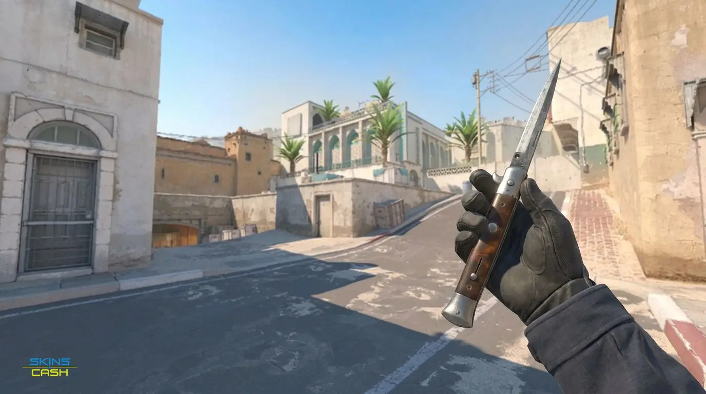 ★ Stiletto Knife | Damascus Steel — In-game inspect