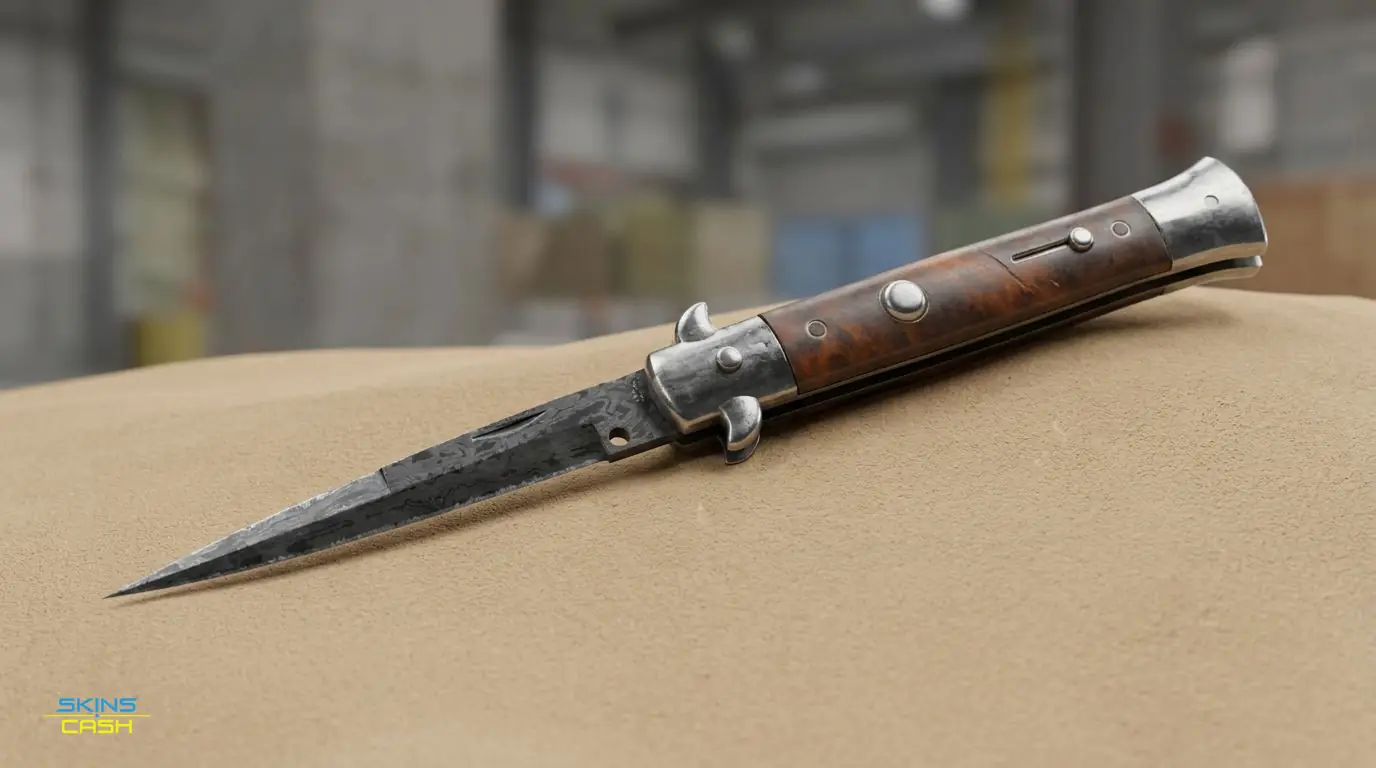 ★ Stiletto Knife | Damascus Steel — Product view
