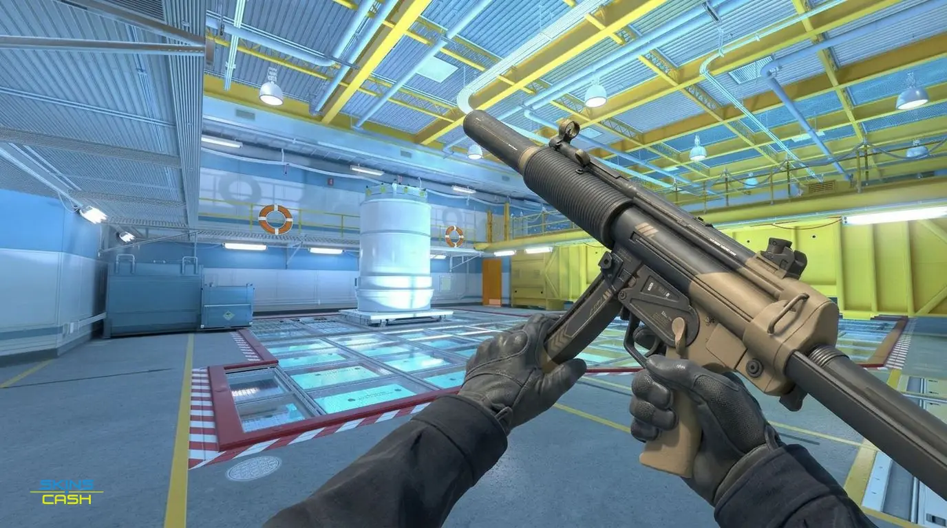 MP5-SD | Desert Strike — In-game inspect
