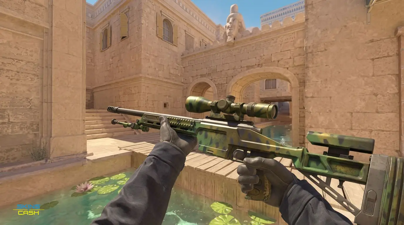 SSG 08 | Jungle Dashed — In-game inspect
