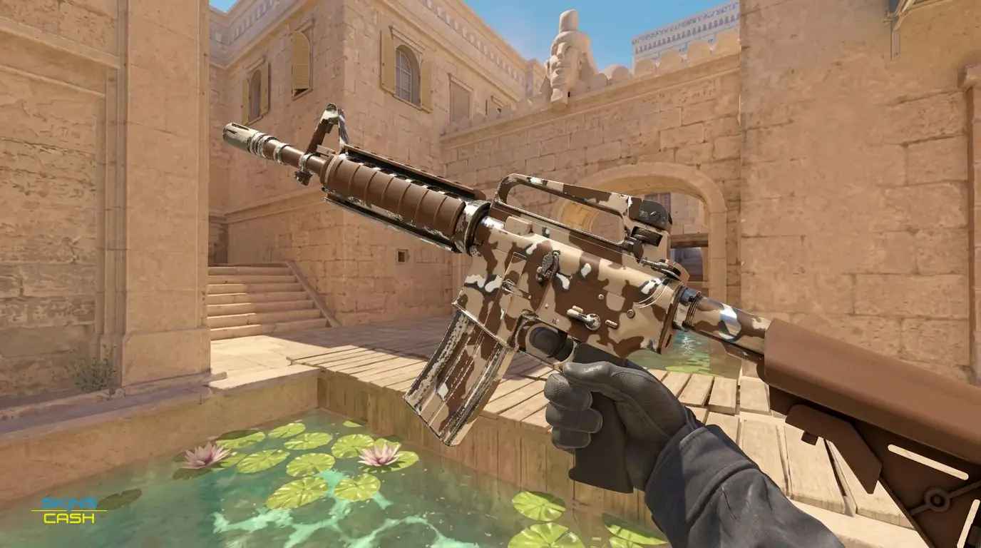 M4A4 | Desert Storm — In-game inspect