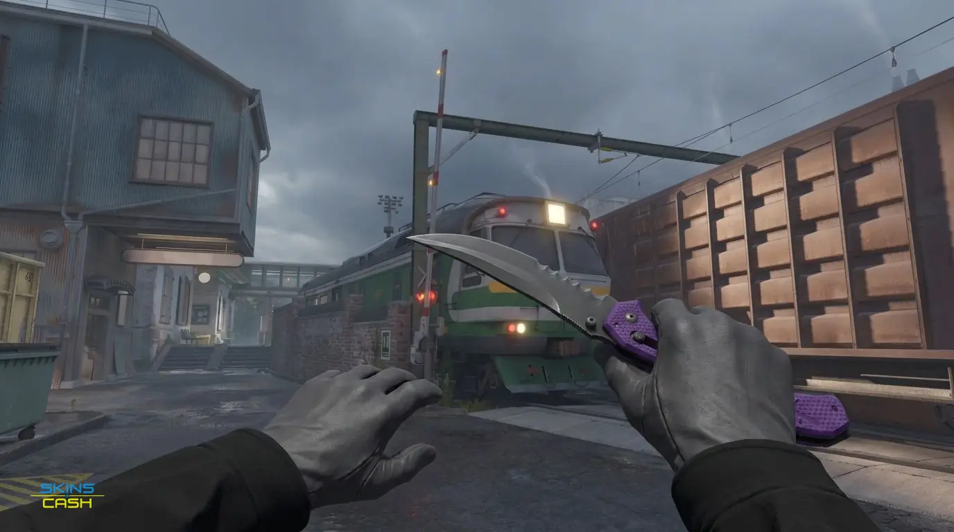 ★ Flip Knife | Ultraviolet — In-game inspect