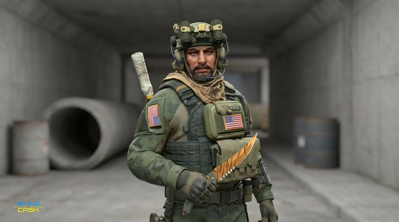 ★ Flip Knife | Tiger Tooth — In the field