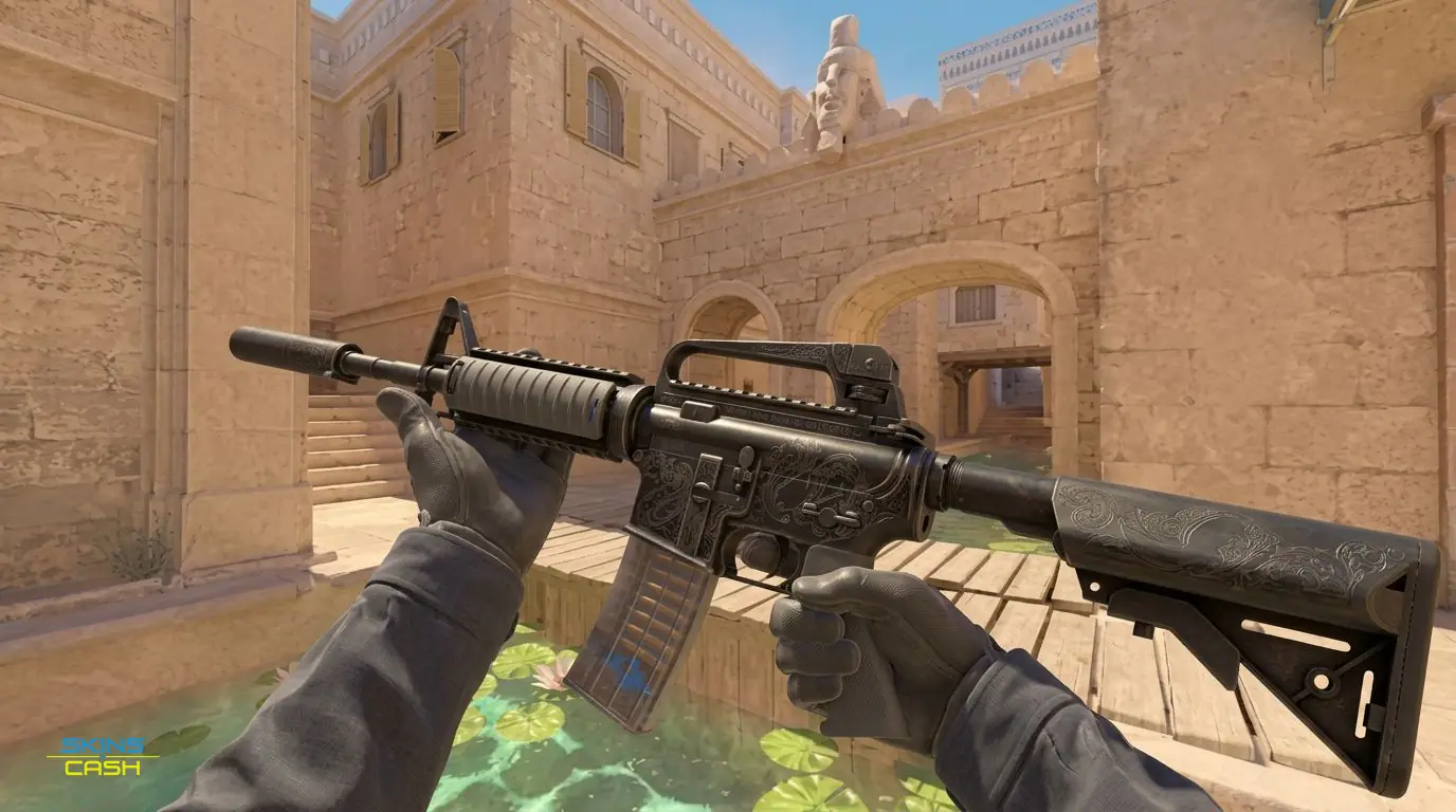 M4A4 | Etch Lord — In-game inspect