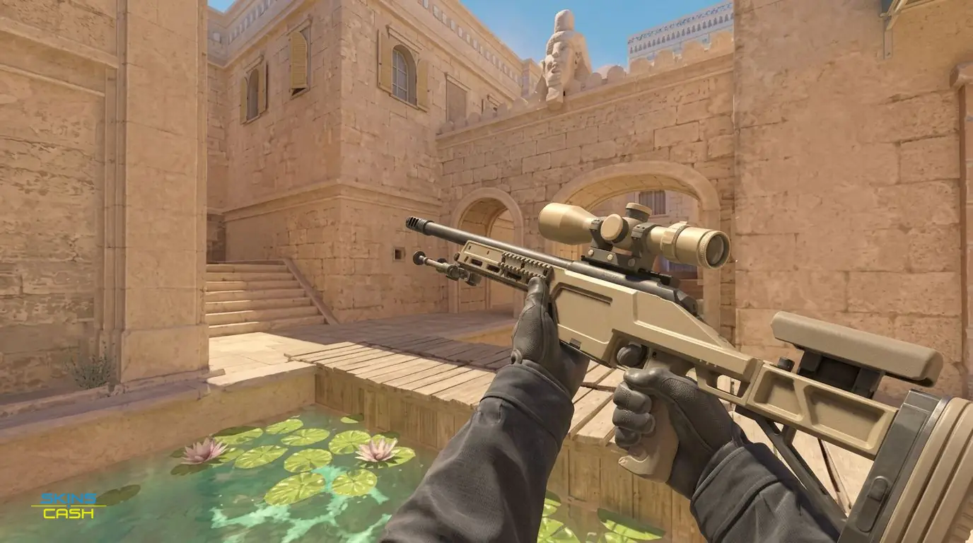 SSG 08 | Sand Dune — In-game inspect