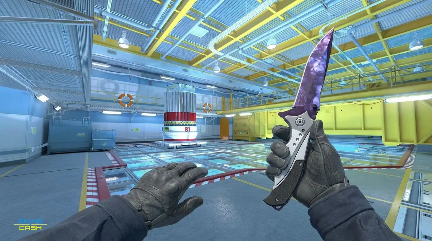 ★ Nomad Knife | Doppler Black Pearl — In-game inspect