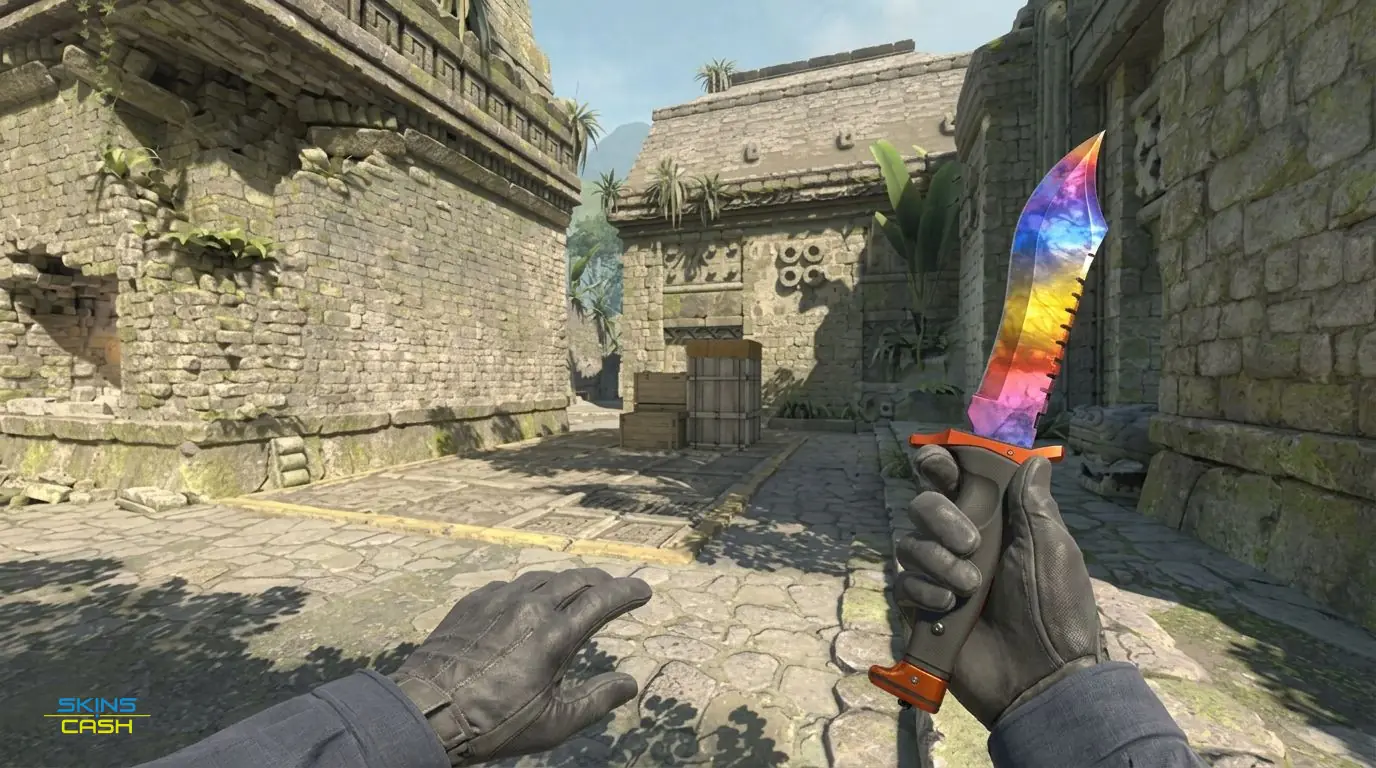 ★ Bowie Knife | Marble Fade — In-game inspect