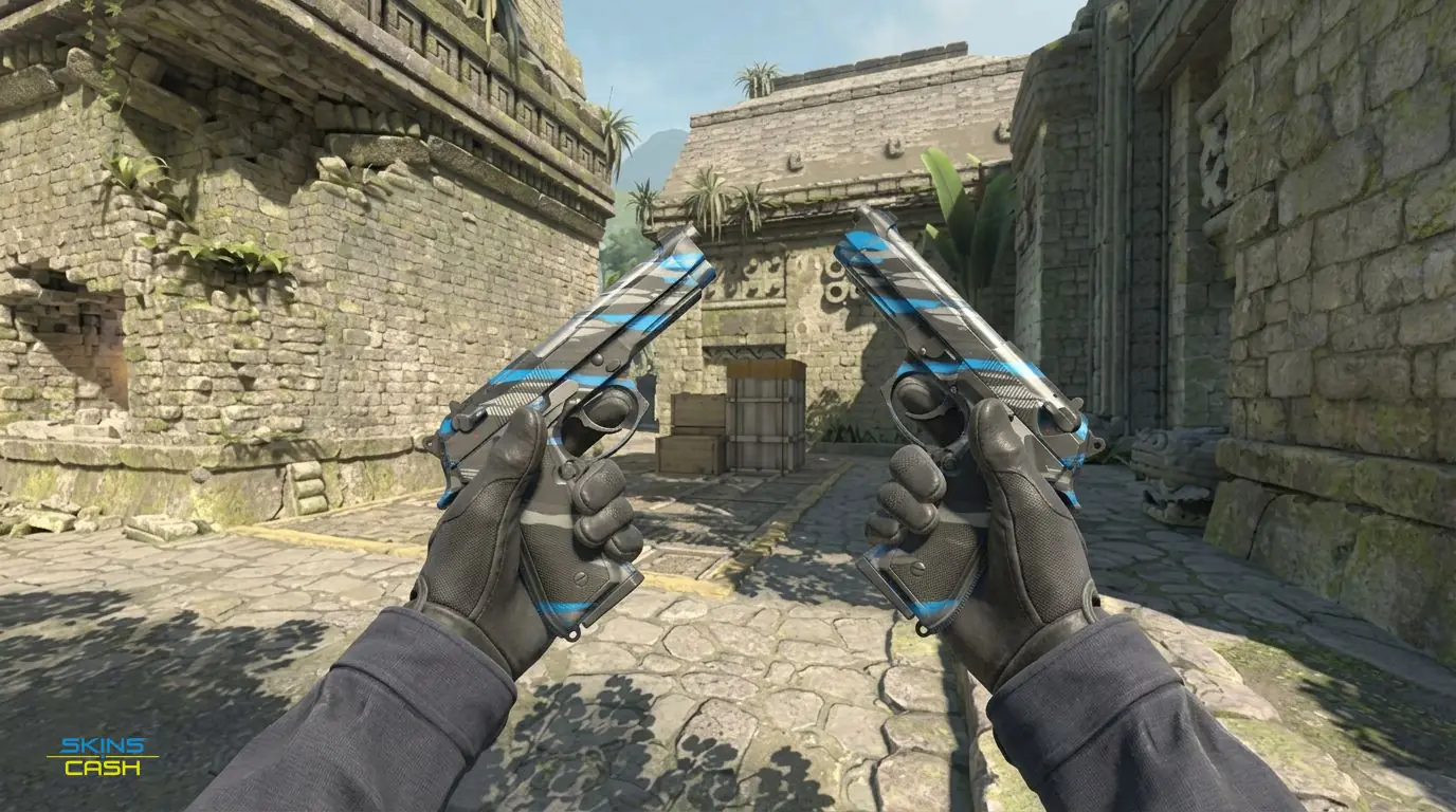 Dual Berettas | Shred — In-game inspect