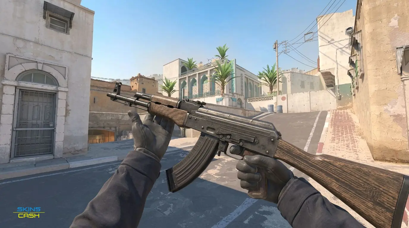 AK-47 | Steel Delta — In-game inspect