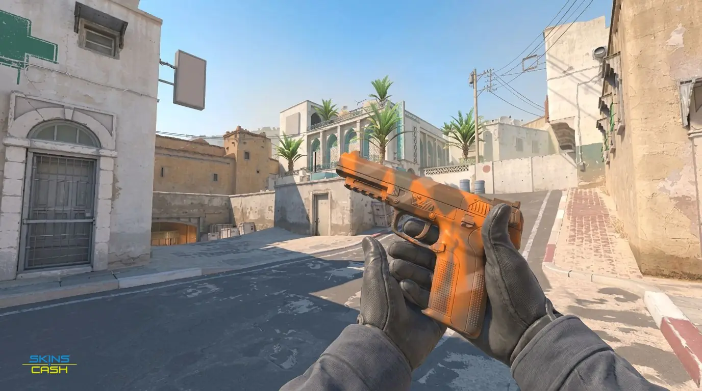 Five-SeveN | Orange Peel — In-game inspect