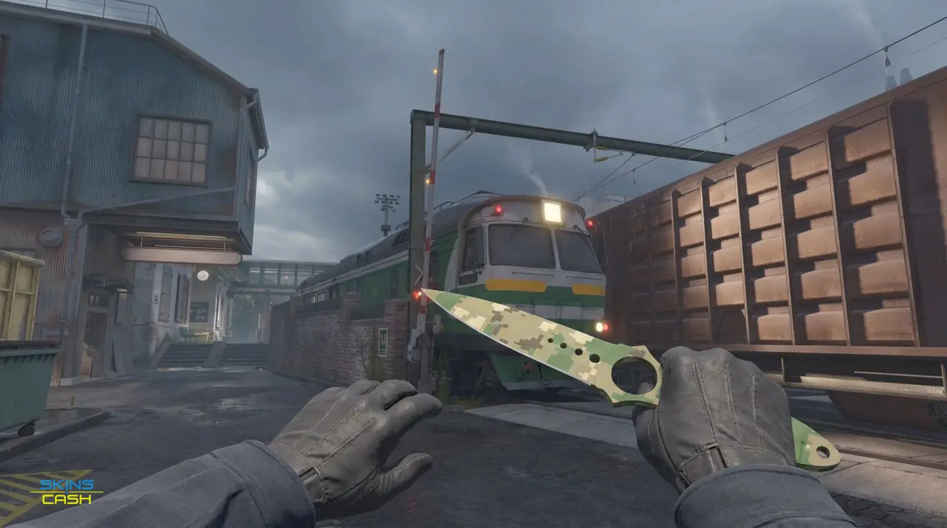 ★ Skeleton Knife | Forest DDPAT — In-game inspect