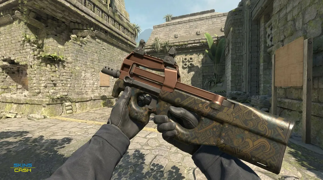P90 | Ancient Earth — In-game inspect