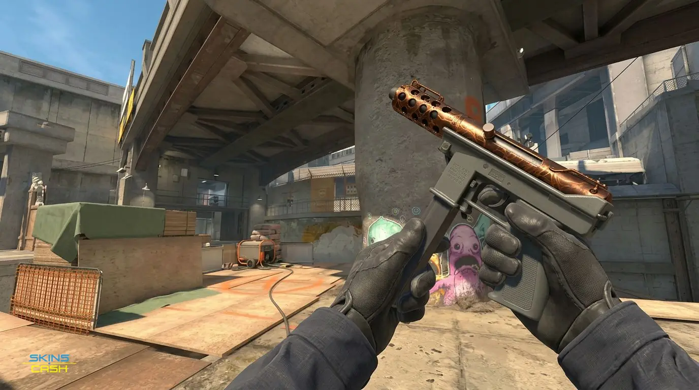 Tec-9 | Red Quartz — In-game inspect