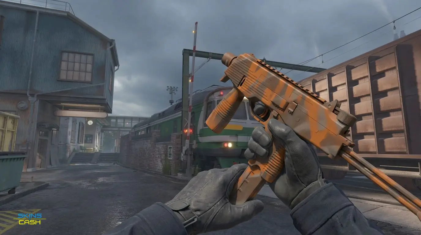 MP9 | Orange Peel — In-game inspect