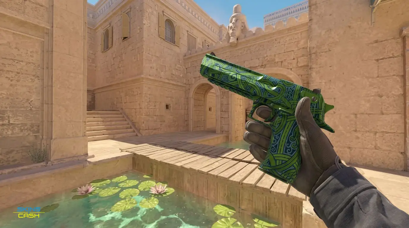 Desert Eagle | Emerald Jörmungandr — In-game inspect