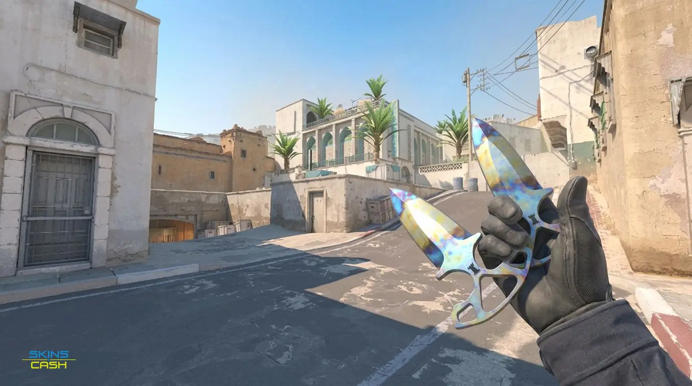 ★ Shadow Daggers | Case Hardened — In-game inspect