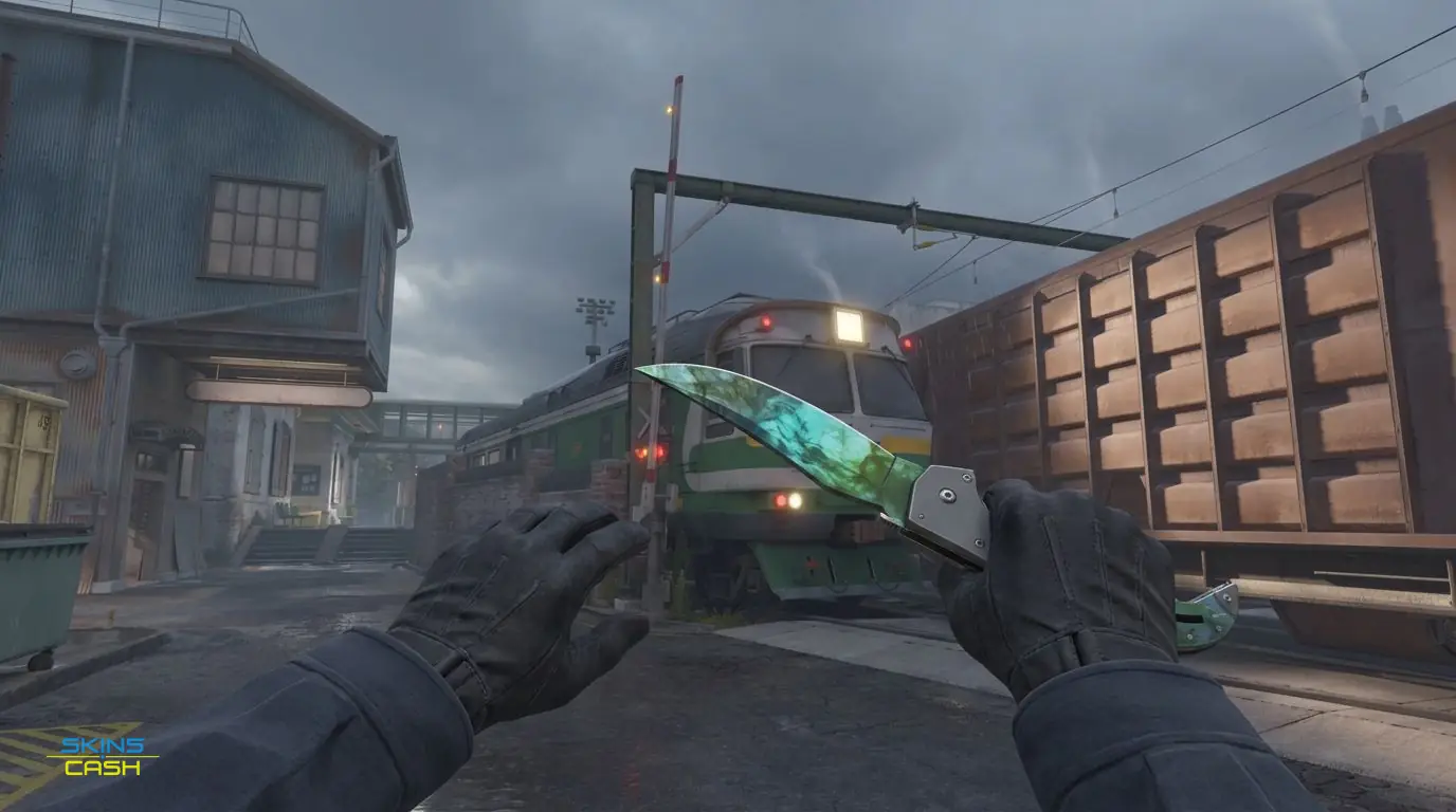 ★ Falchion Knife | Gamma Doppler Phase 4 — In-game inspect