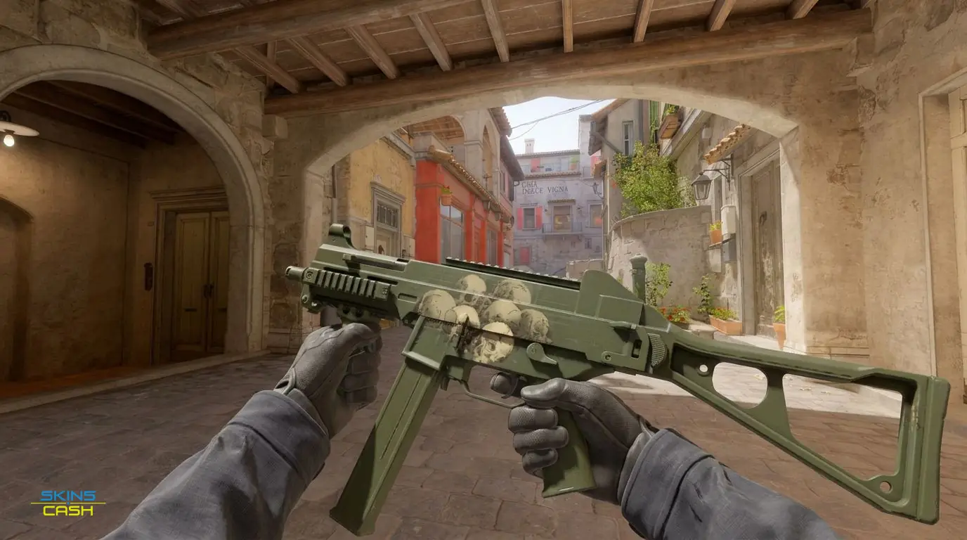 UMP-45 | Bone Pile — In-game inspect
