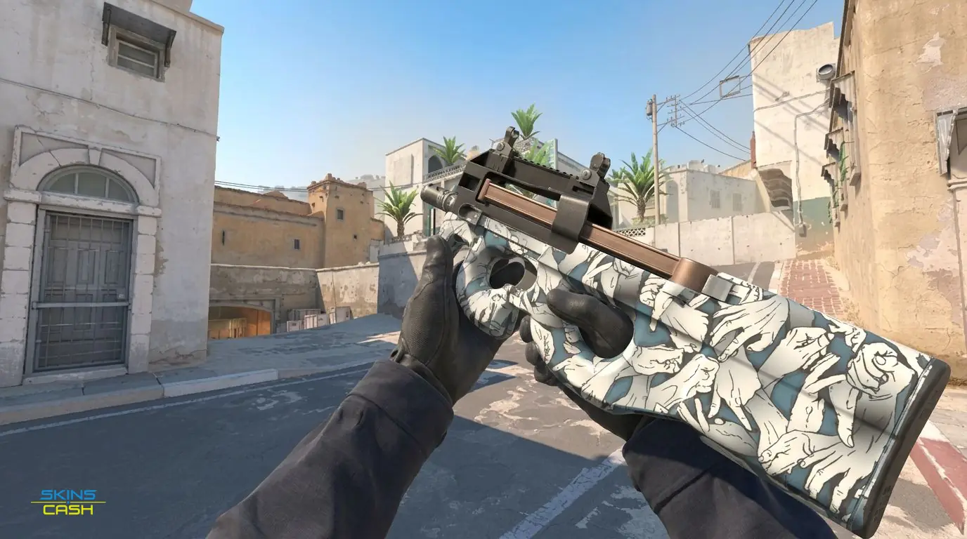 P90 | Death Grip — In-game inspect