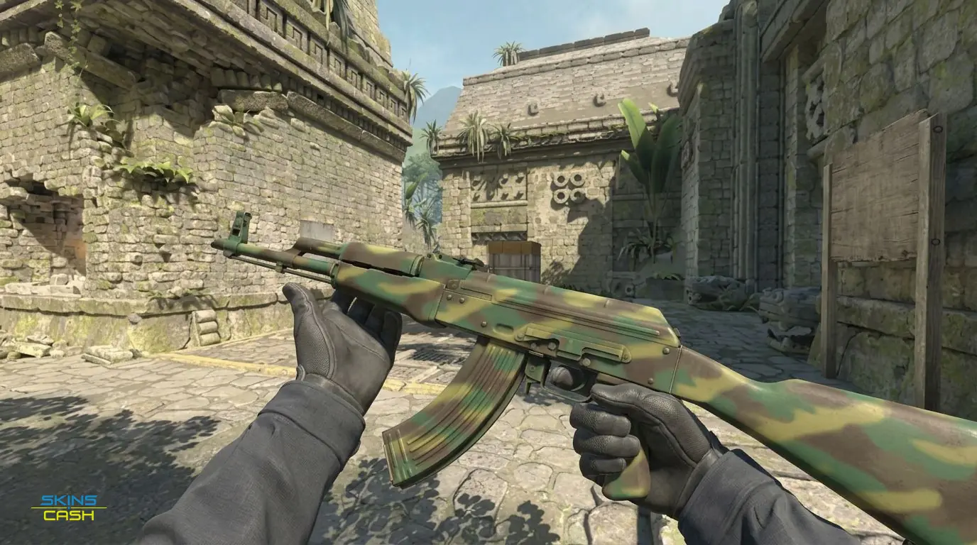 AK-47 | Jungle Spray — In-game inspect