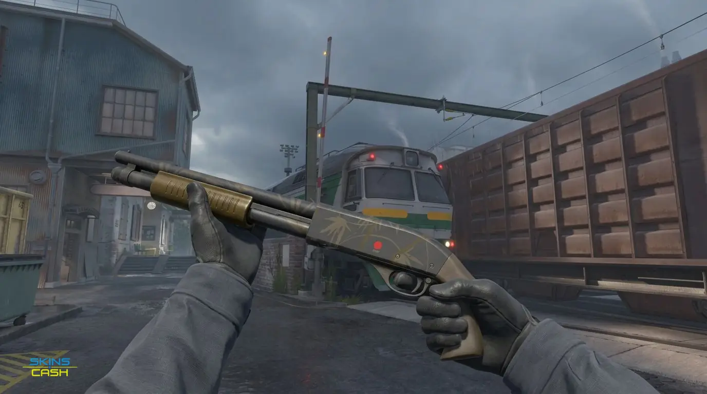 Sawed-Off | Bamboo Shadow — In-game inspect