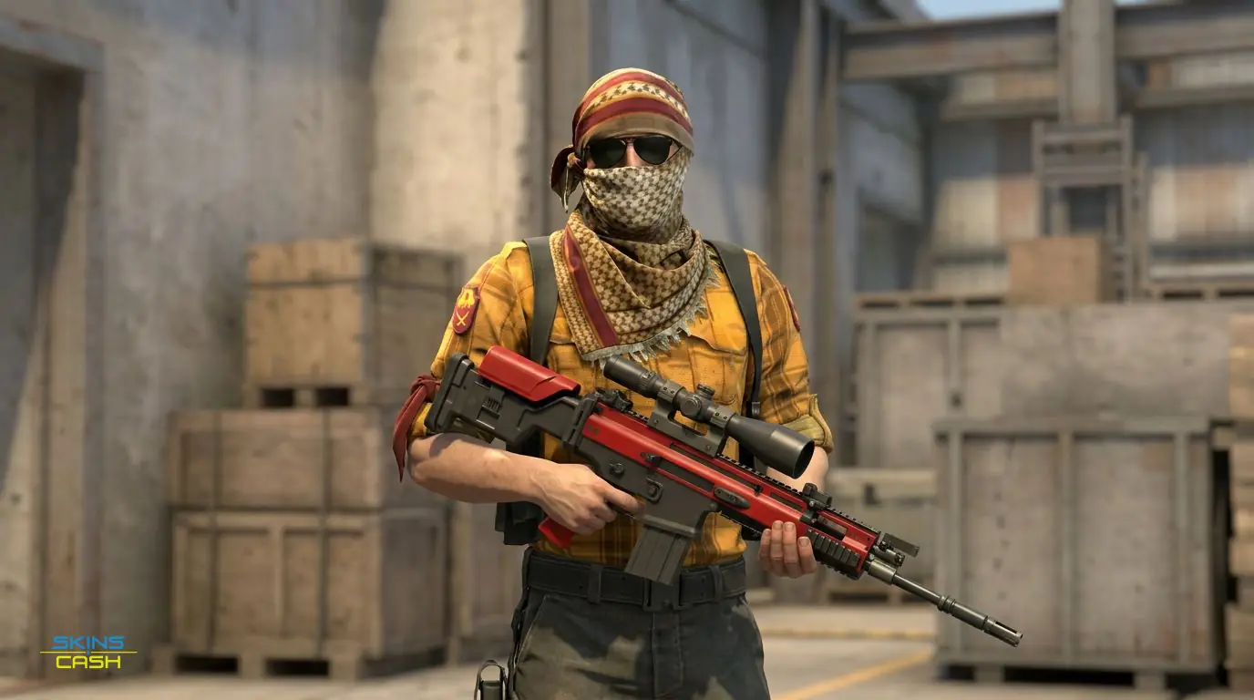 SCAR-20 | Crimson Web — In the field