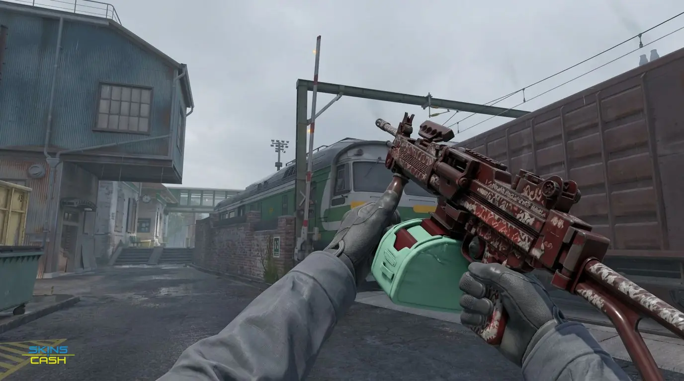 Negev | Wall Bang — In-game inspect