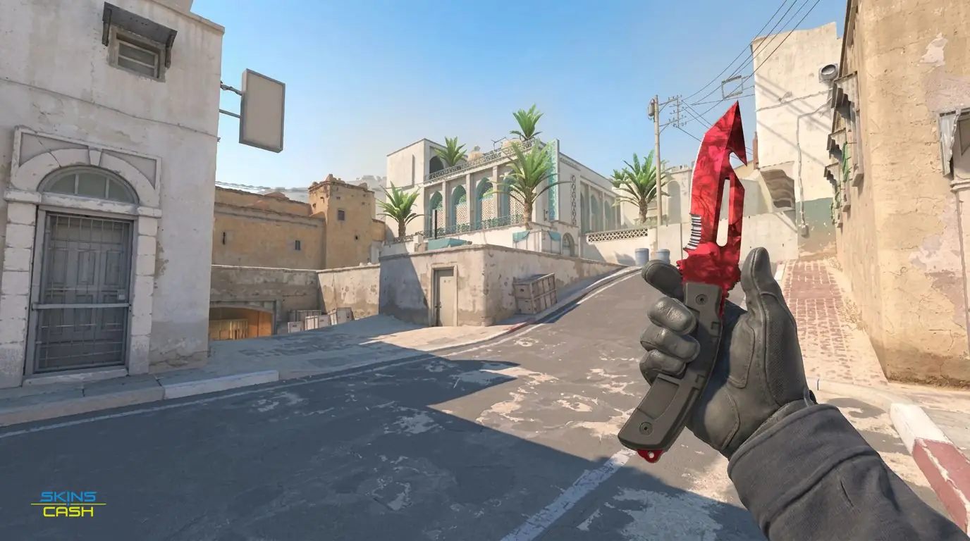 ★ Survival Knife | Doppler Ruby — In-game inspect