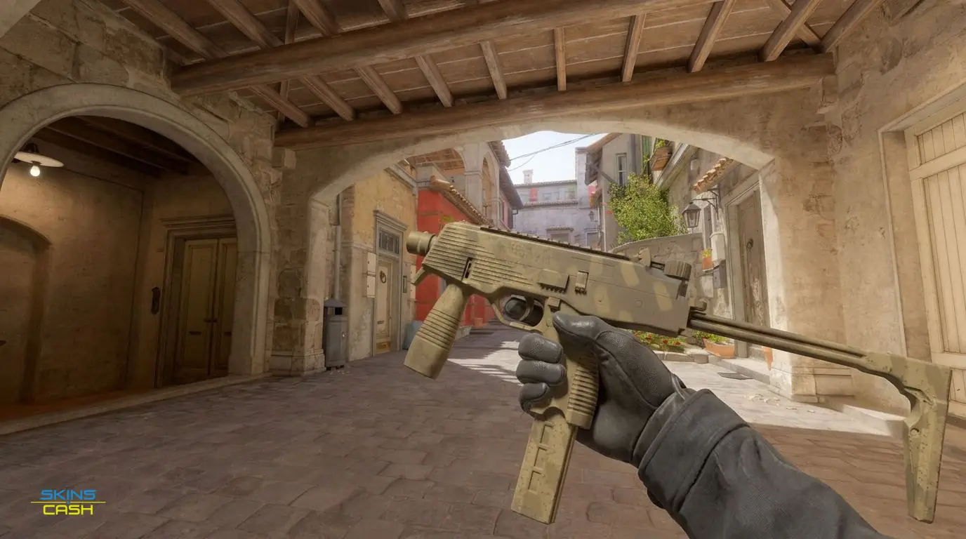 MP9 | Sand Dashed — In-game inspect