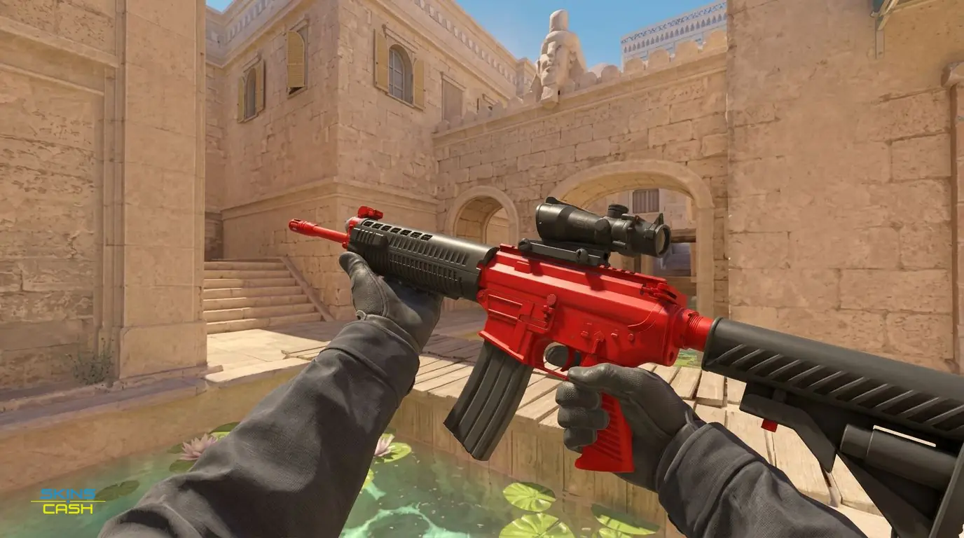 SG 553 | Candy Apple — In-game inspect
