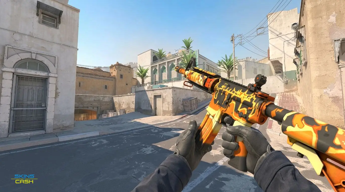 M4A4 | Hellish — In-game inspect