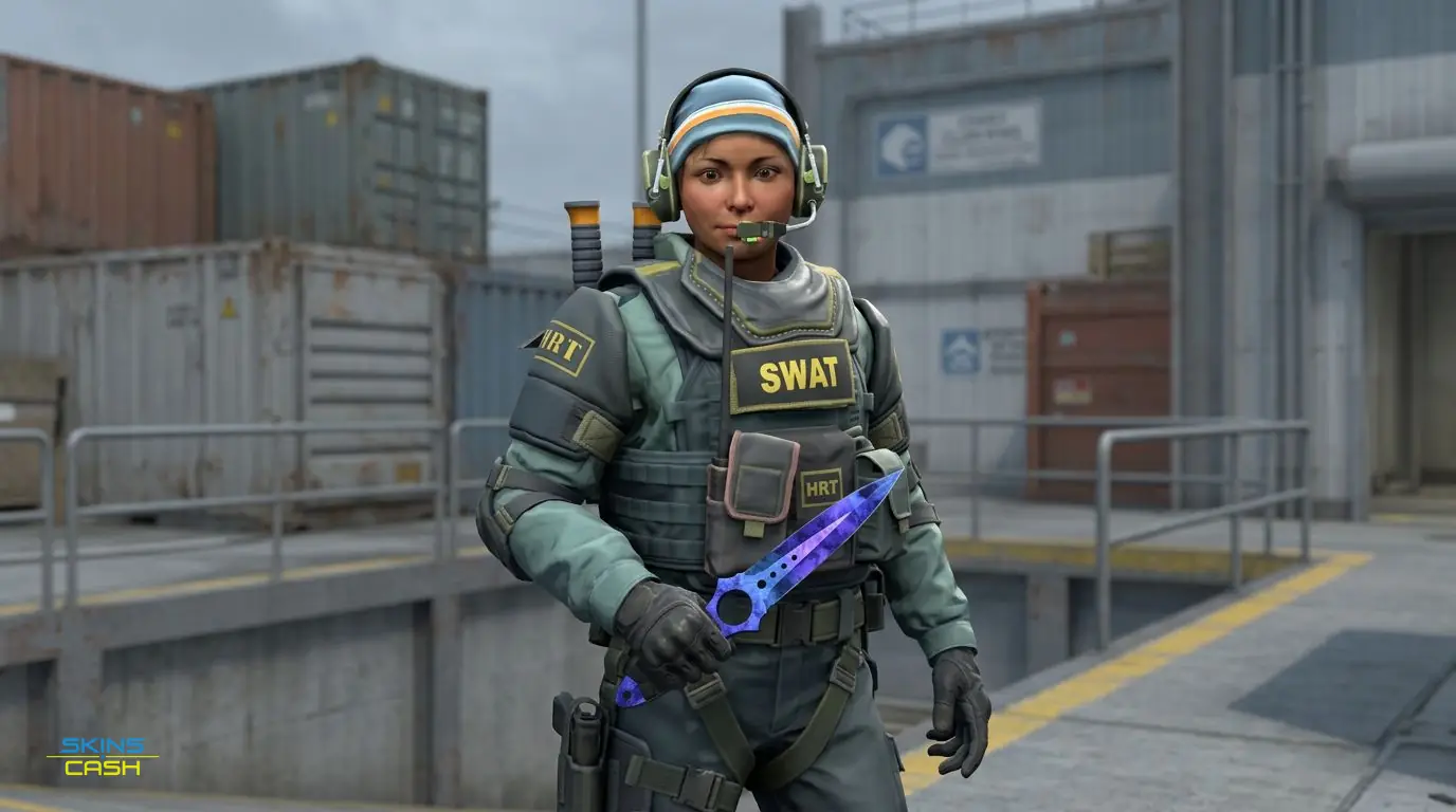 ★ Skeleton Knife | Doppler Sapphire — In the field