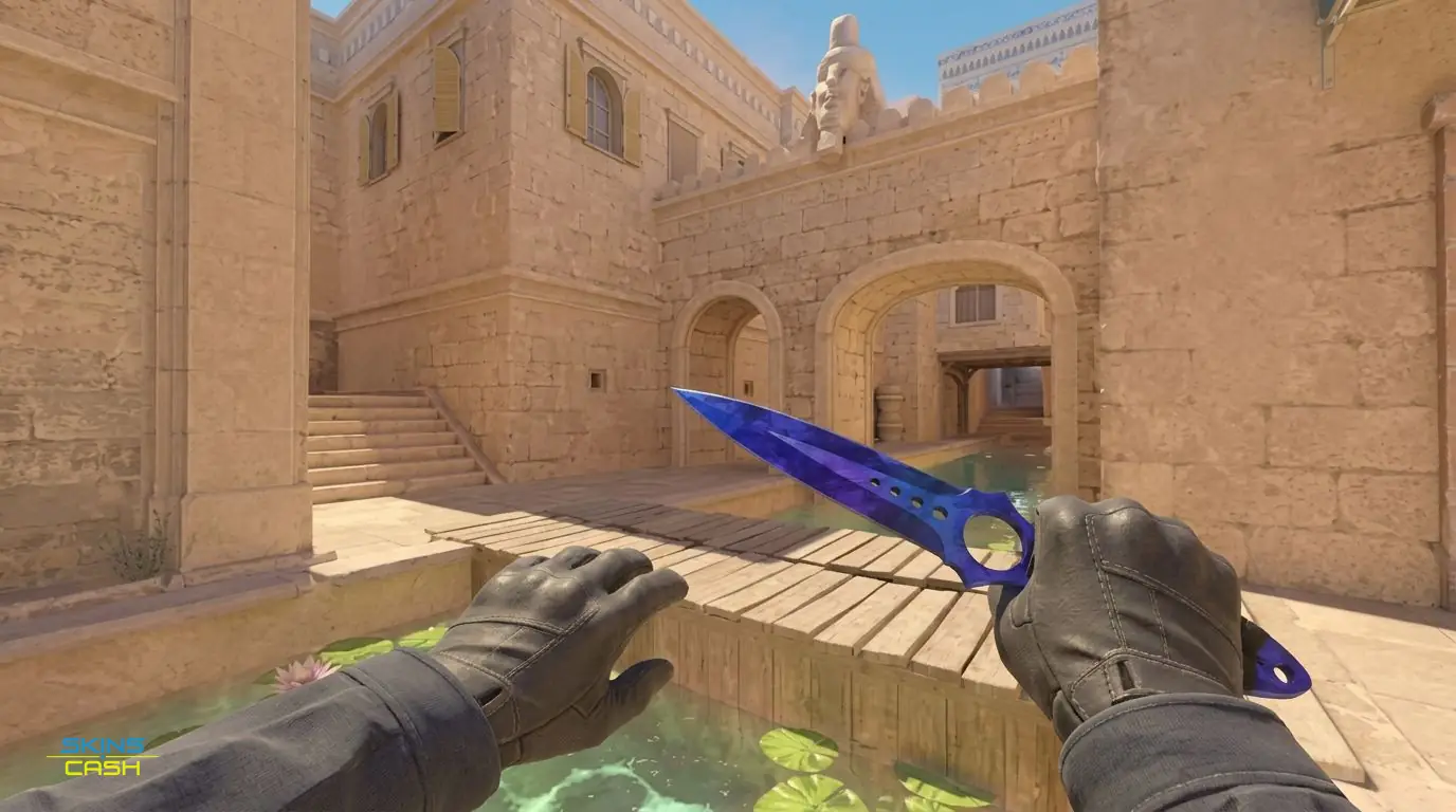 ★ Skeleton Knife | Doppler Sapphire — In-game inspect