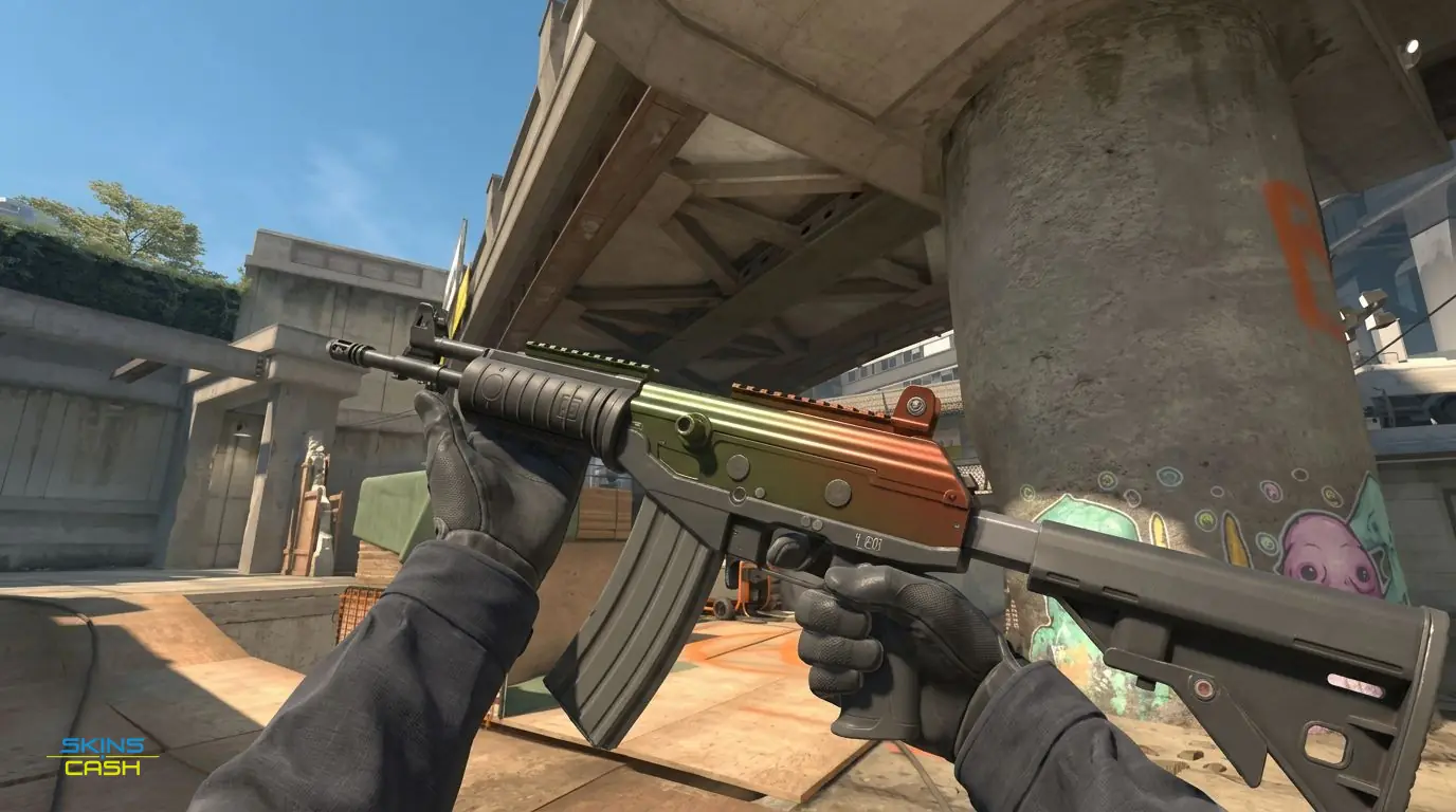 Galil AR | Amber Fade — In-game inspect