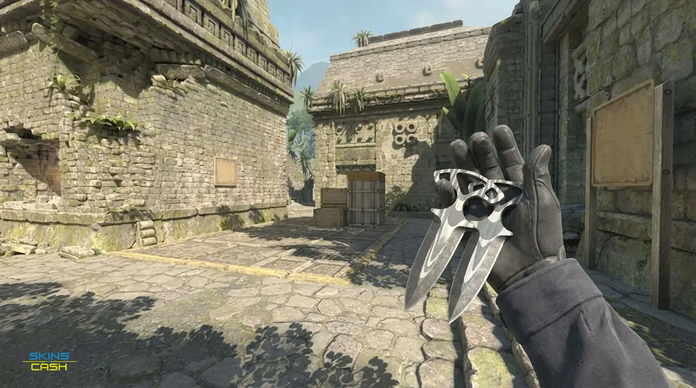 ★ Shadow Daggers | Black Laminate — In-game inspect