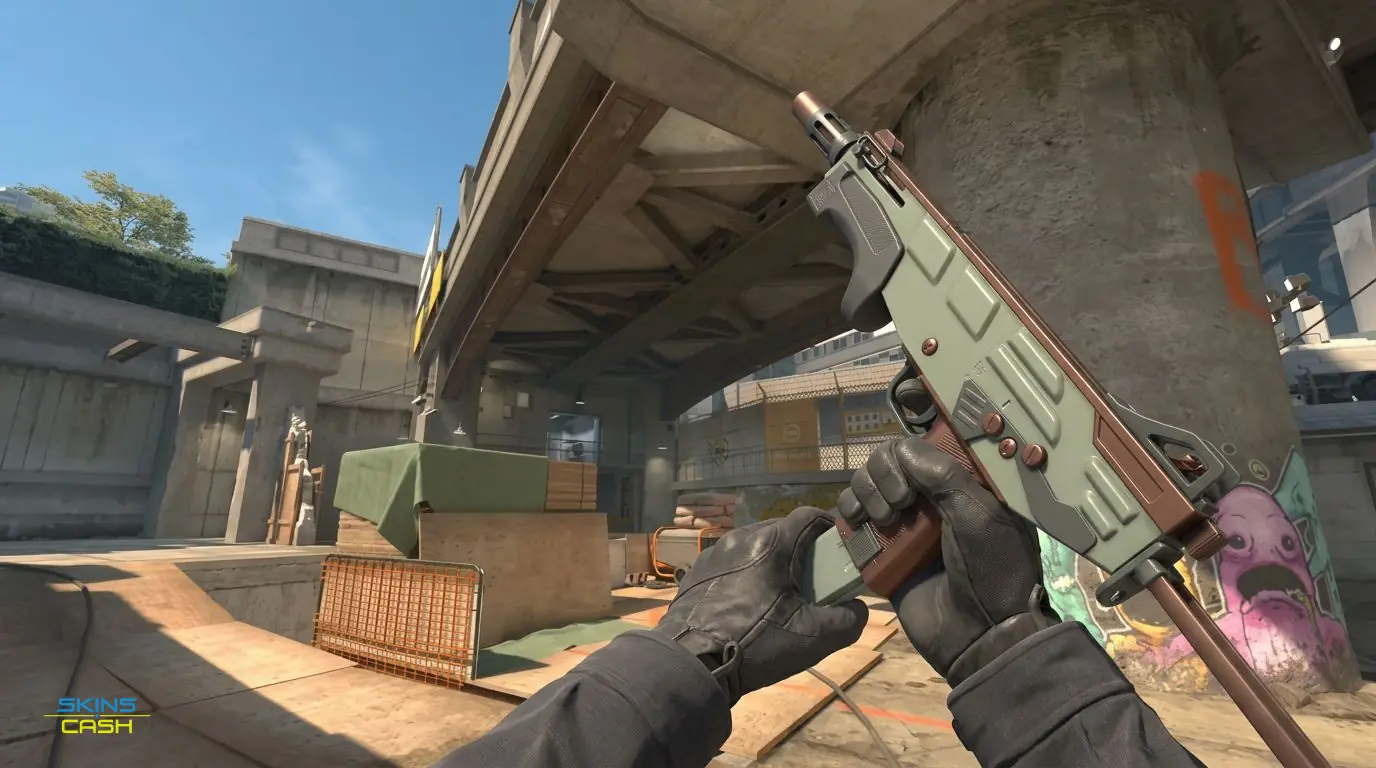 MAG-7 | Copper Oxide — In-game inspect