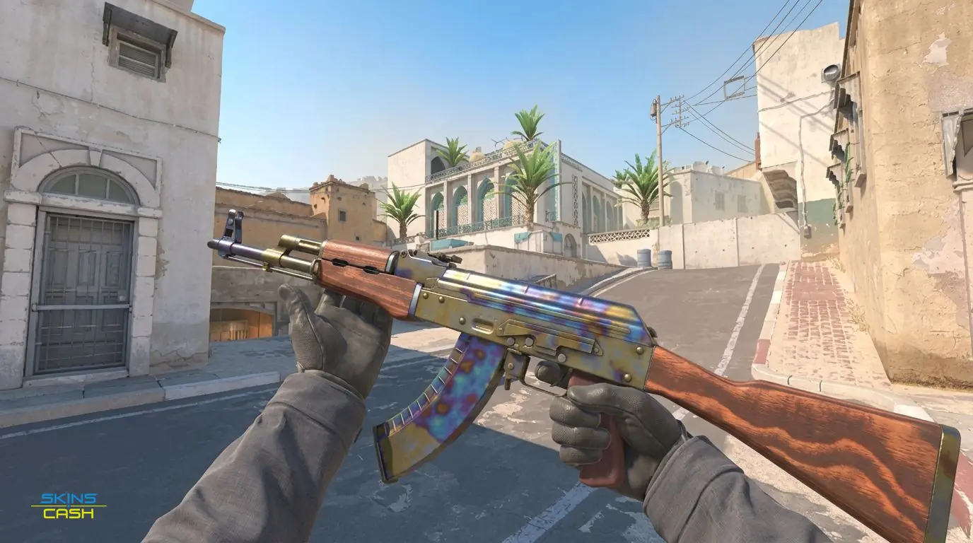 AK-47 | Case Hardened — In-game inspect