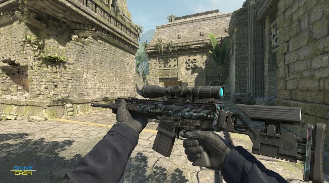 SCAR-20 | Caged — In-game inspect