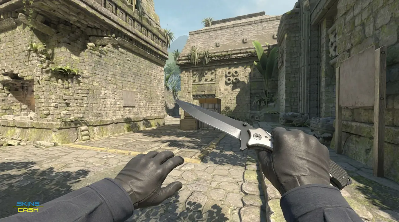 ★ Nomad Knife | Blue Steel — In-game inspect