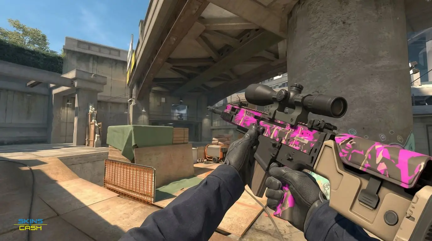 SCAR-20 | Splash Jam — In-game inspect