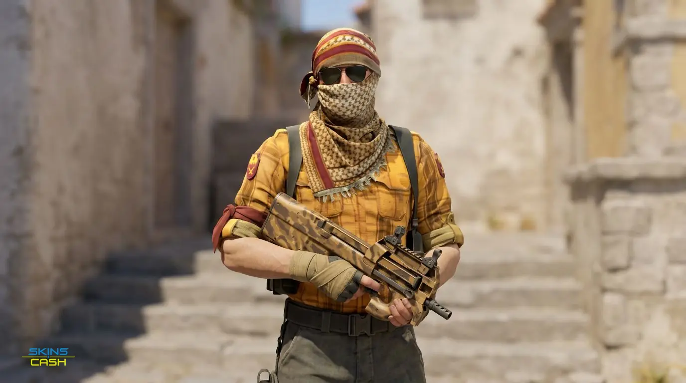 P90 | Desert Halftone — In the field