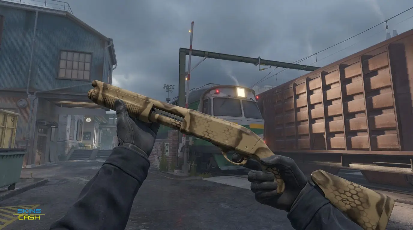 Sawed-Off | Snake Camo — In-game inspect