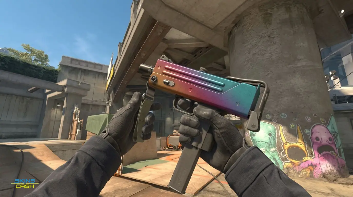MAC-10 | Fade — In-game inspect