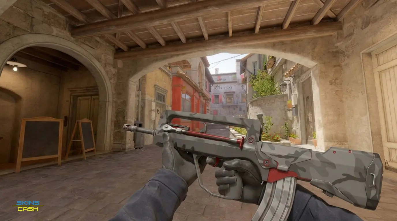 FAMAS | Grey Ghost — In-game inspect